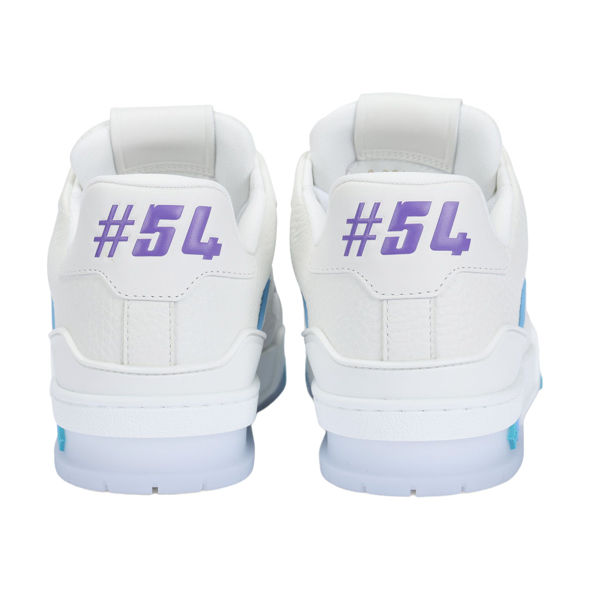 LOUIS VUITTON Trainer Unisex Sneakers – White, Blue & Purple