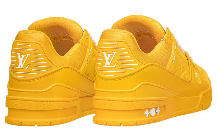 LOUIS VUITTON Trainer Men's Yellow Low-Top Sneakers