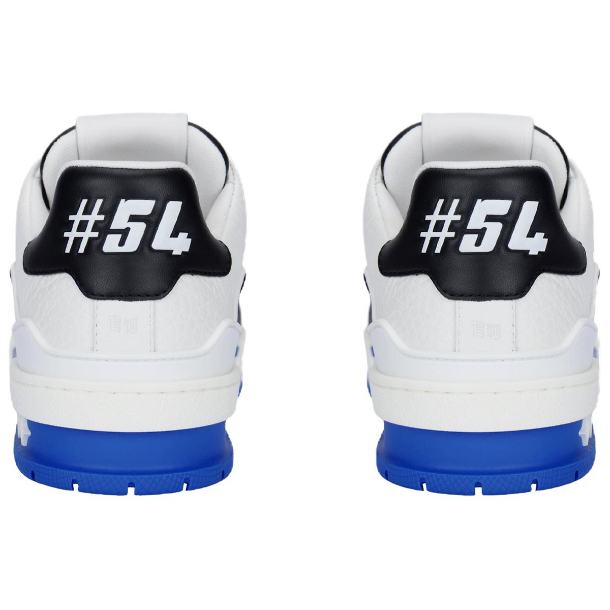 LOUIS VUITTON Trainer Women's Black & White Sneakers with Blue Sole