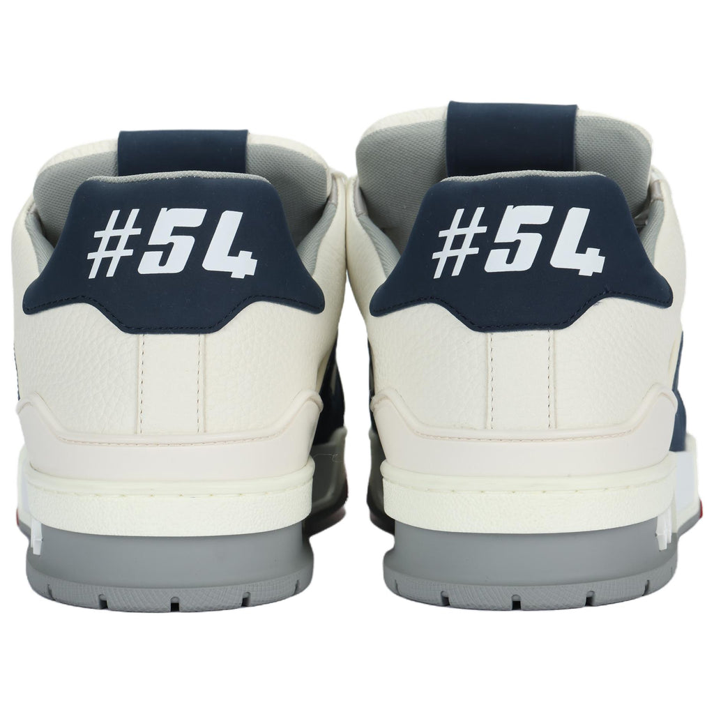 LOUIS VUITTON Trainer Men's White & Navy New York Sneakers