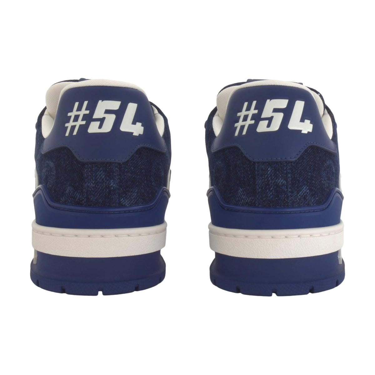 LOUIS VUITTON Trainer Men's Blue Monogram Denim Sneakers