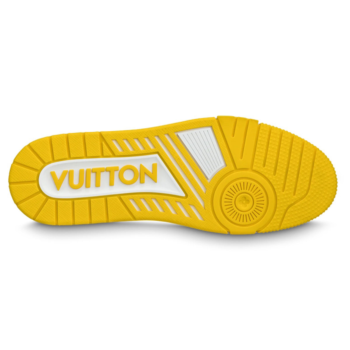 Louis Vuitton Trainer Unisex Low-Top Sneakers, White & Yellow