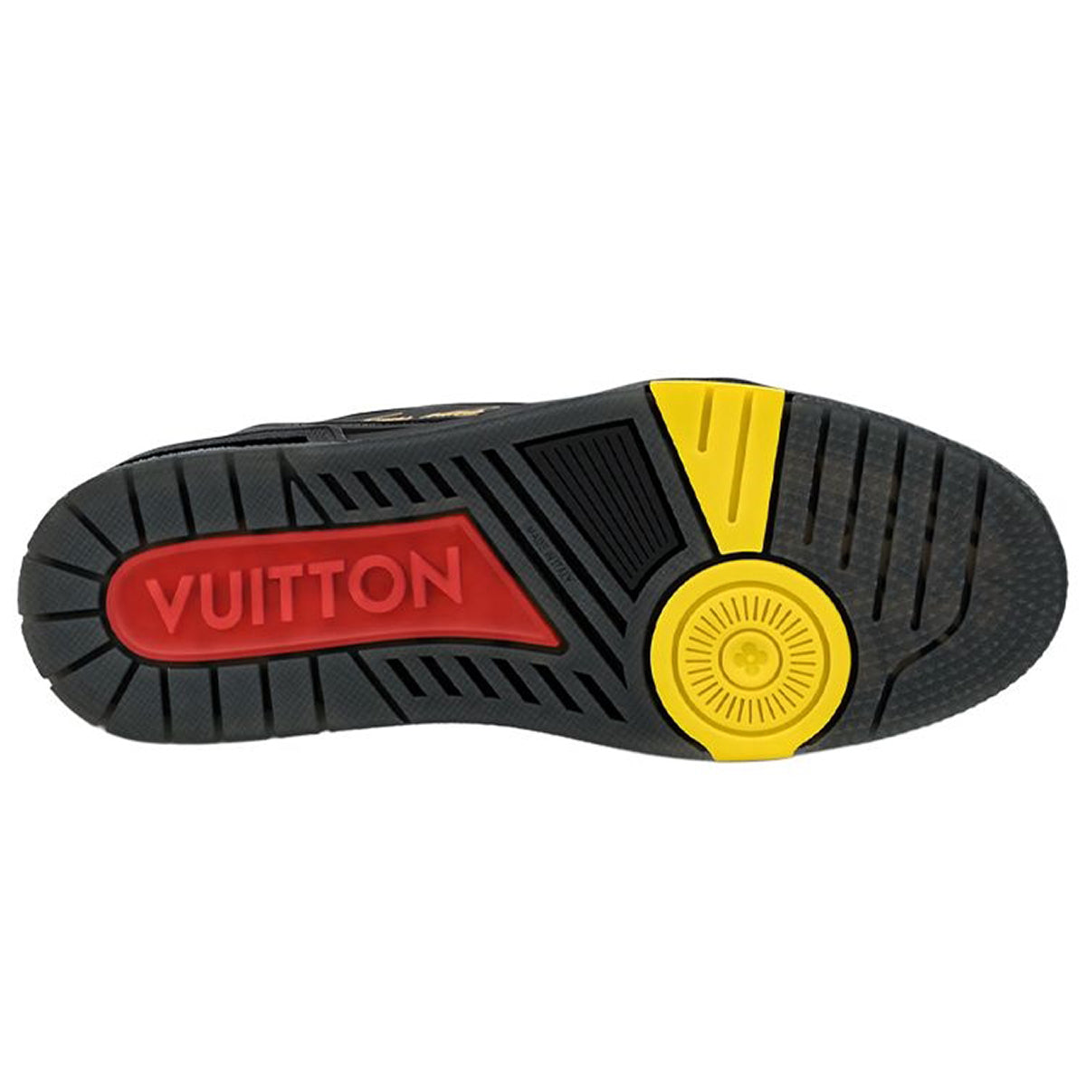 LV Trainer Men's Low-Top Sneakers, Black Leather & Mesh