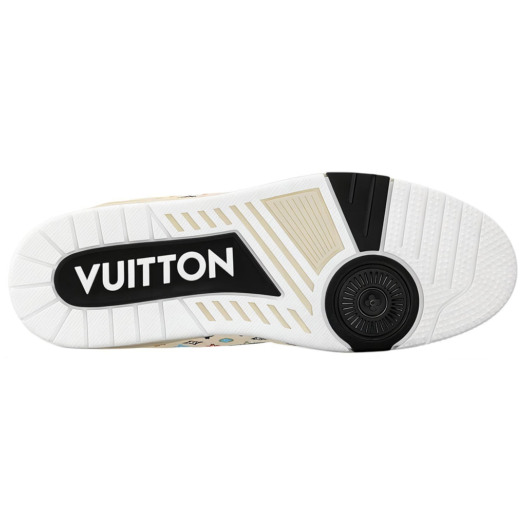 Louis Vuitton x Tyler Trainer Unisex Beige Monogram Sneakers
