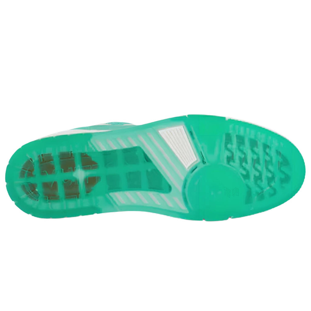 Louis Vuitton Trainer Men's Low-Top Sneakers, Tiffany Green & White