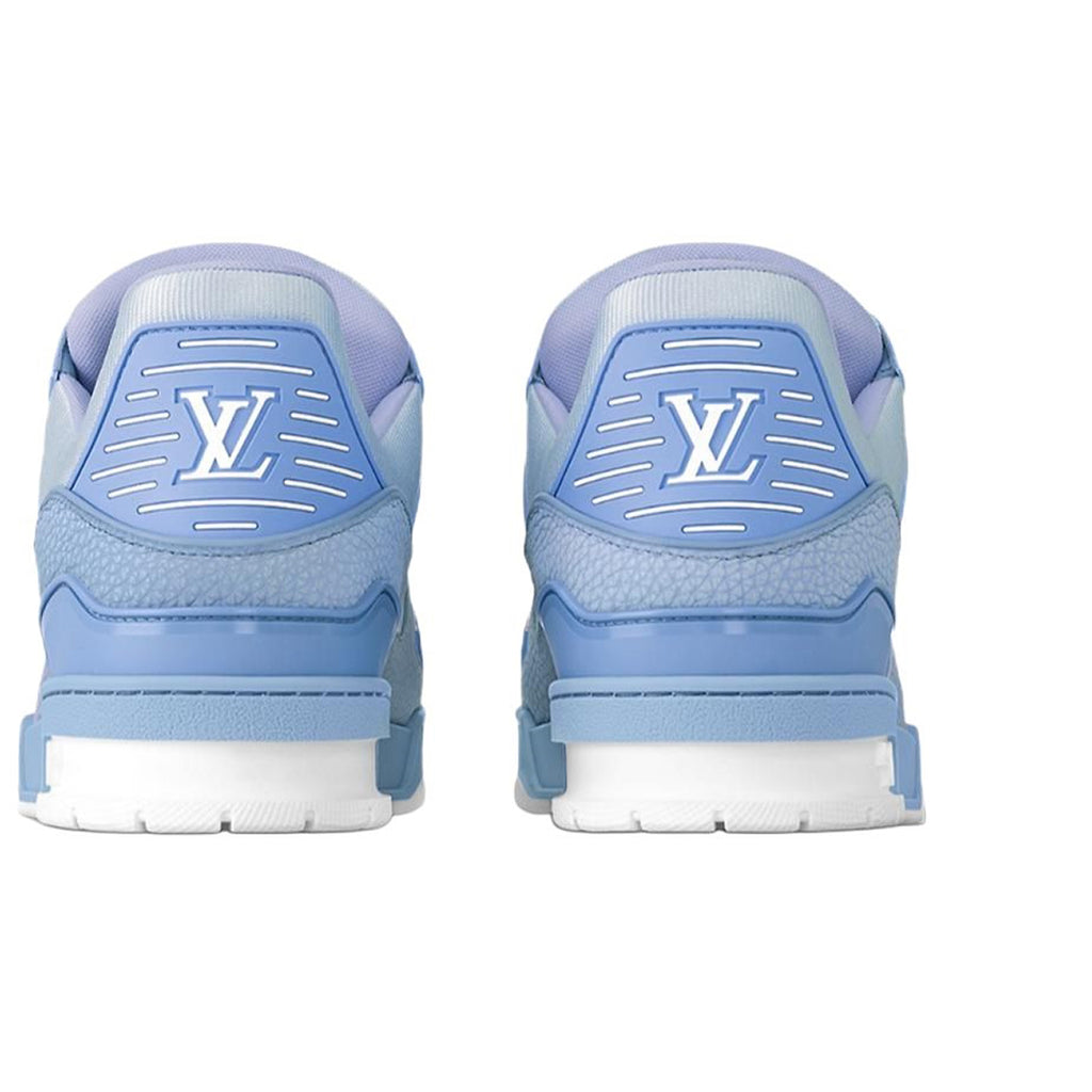 Louis Vuitton Trainer Unisex Low-Top Sneakers, Light Blue