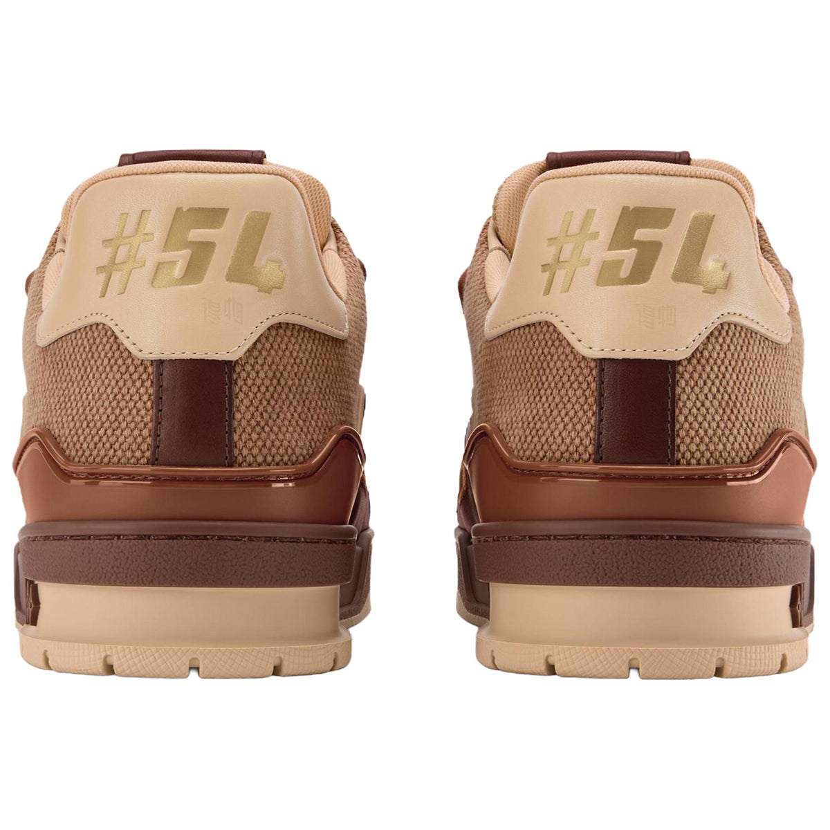 Louis Vuitton Trainer Men's Chestnut Brown & Tan Calfskin Sneakers