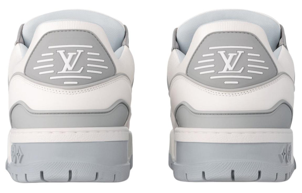 LOUIS VUITTON Trainer Maxi Unisex Grey & White Low-Top Sneakers