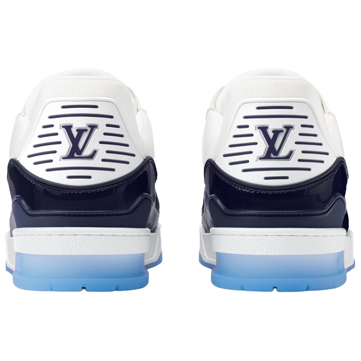 Louis Vuitton Trainer Men's Navy Blue & White Calfskin Sneakers