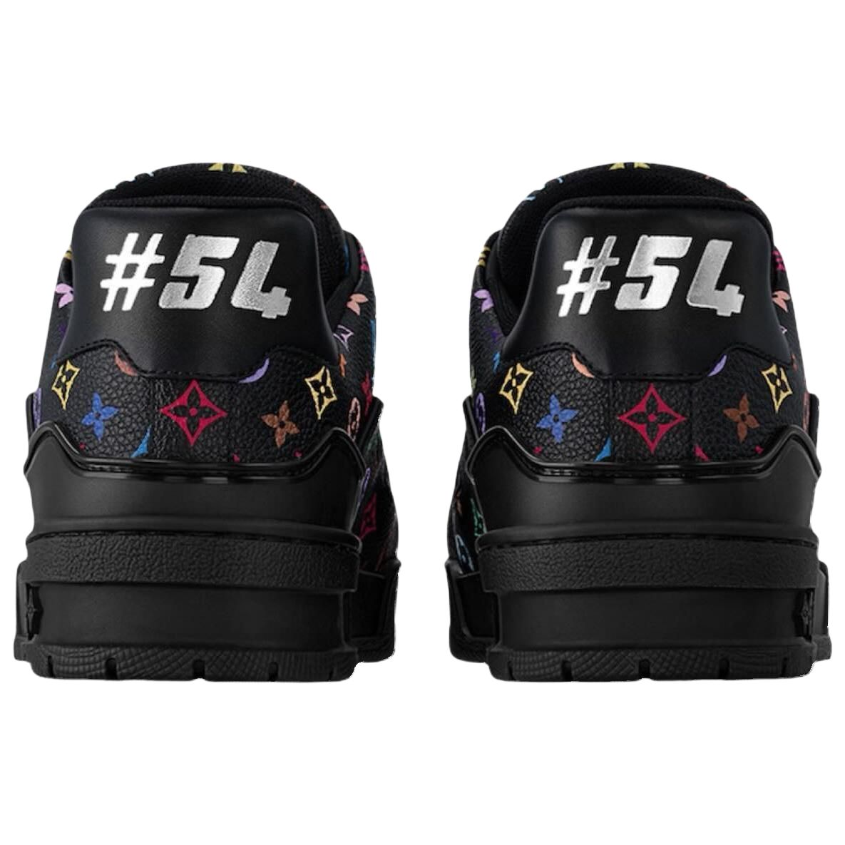 LOUIS VUITTON x Takashi Murakami Trainer Women's Black Multicolor Monogram Sneakers