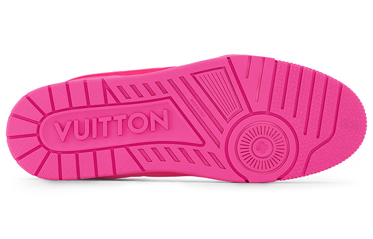 LOUIS VUITTON Trainer Men's Hot Pink Low-Top Sneakers