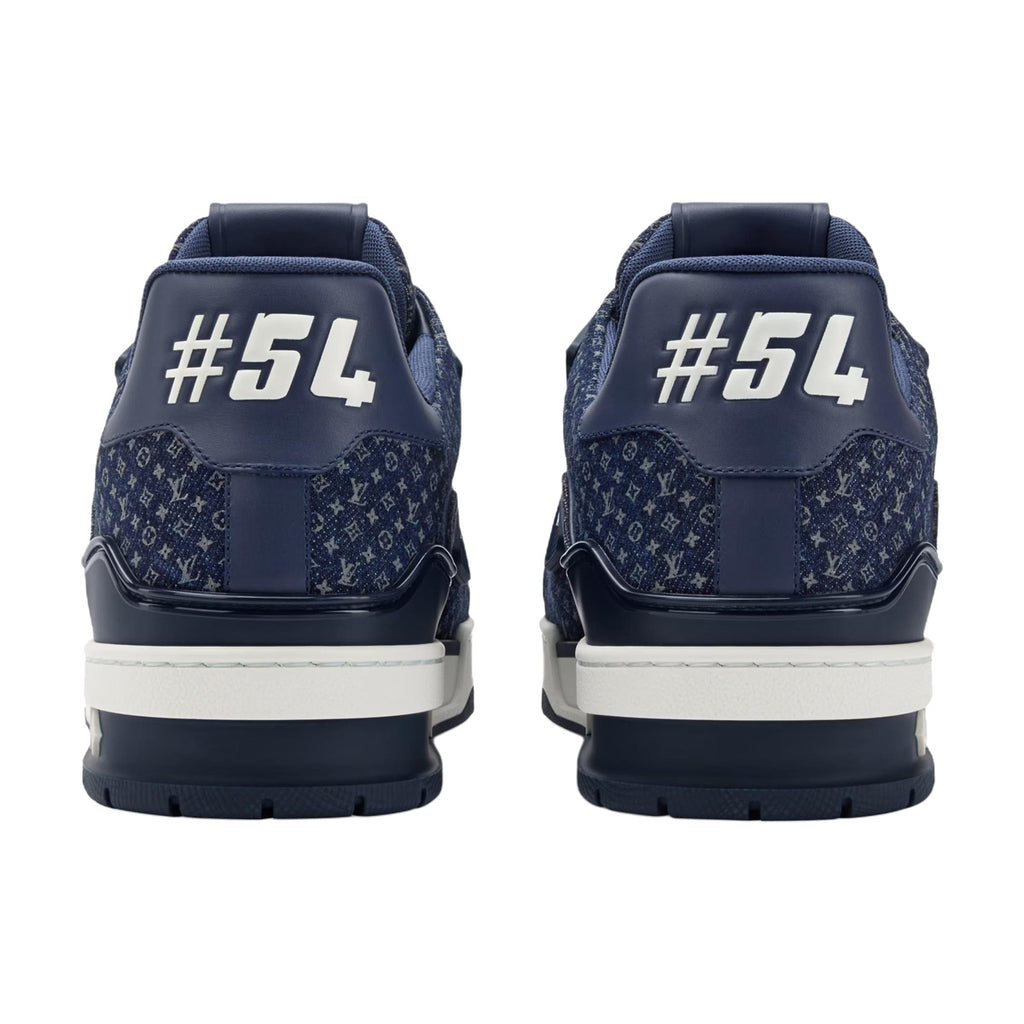 LOUIS VUITTON Trainer Men's Navy Monogram Sneakers