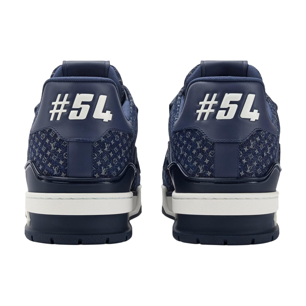LOUIS VUITTON Trainer Men's Navy Monogram Sneakers