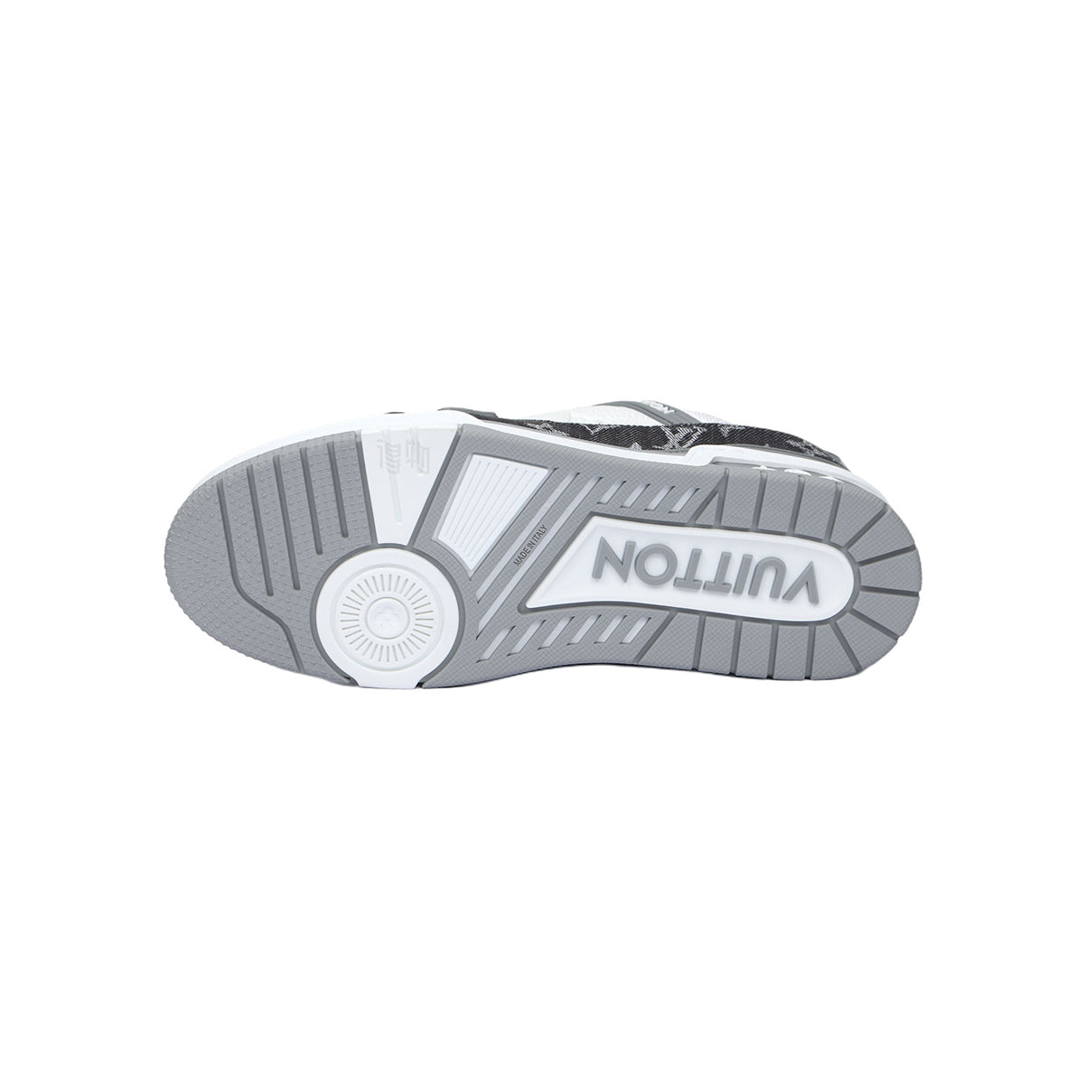 Louis Vuitton Trainer Unisex Sneakers, Gray & White Monogram
