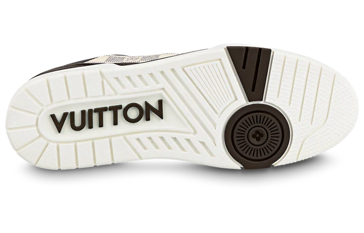 LOUIS VUITTON Trainer Unisex Brown & Cream Checkerboard Sneakers