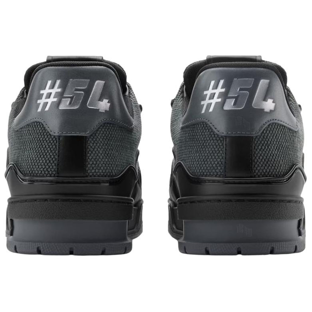Louis Vuitton Trainer Men's Black Calfskin Low-Top Sneakers