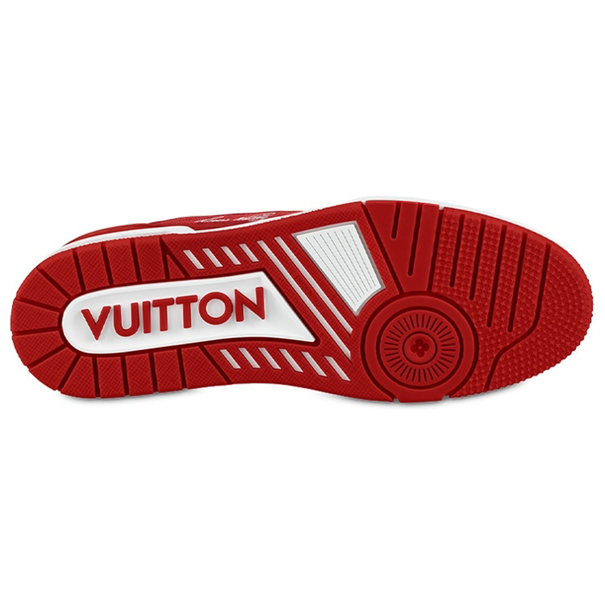 Louis Vuitton Trainer Unisex Low-Top Sneakers, Red & White