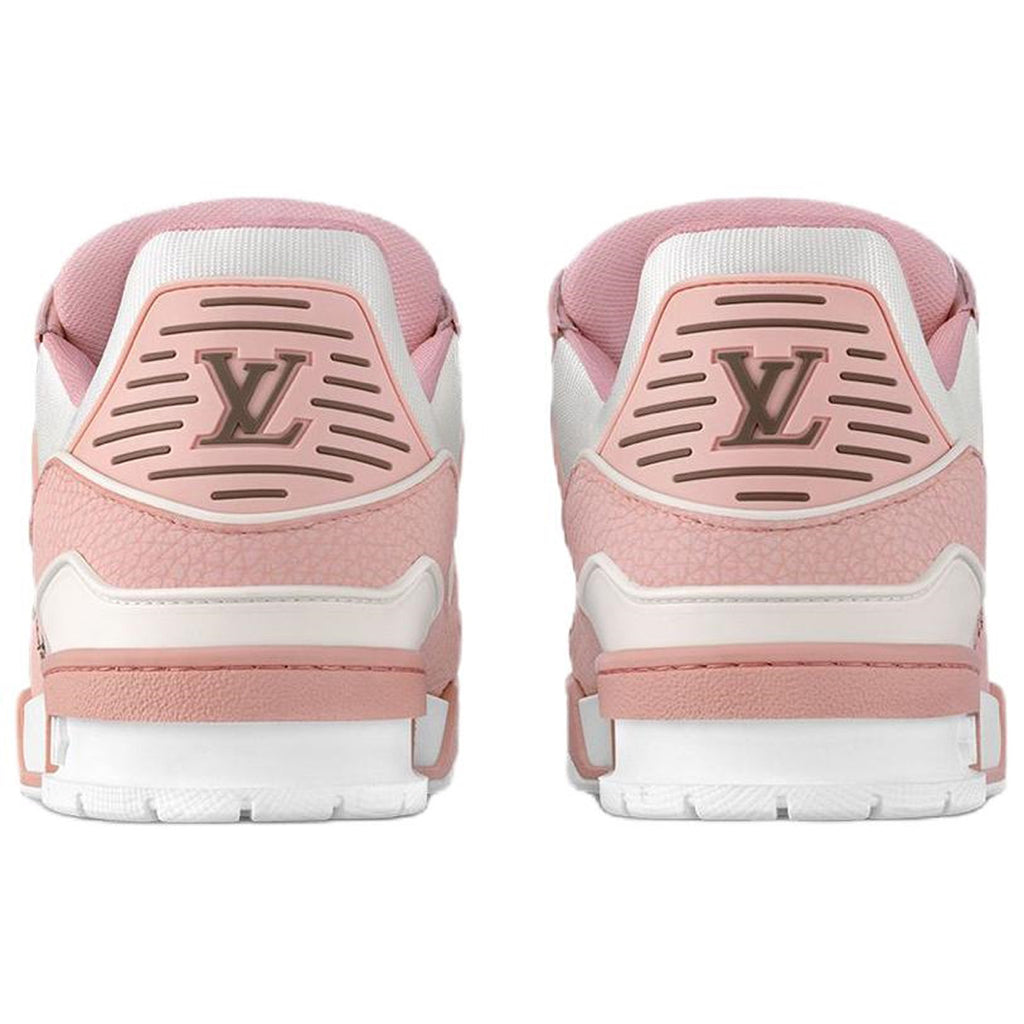 Louis Vuitton Trainer Unisex Low-Top Sneakers, White & Pink