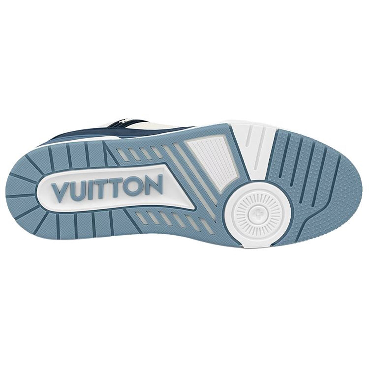 LV Trainer Unisex Low-Top Sneakers, Blue & White