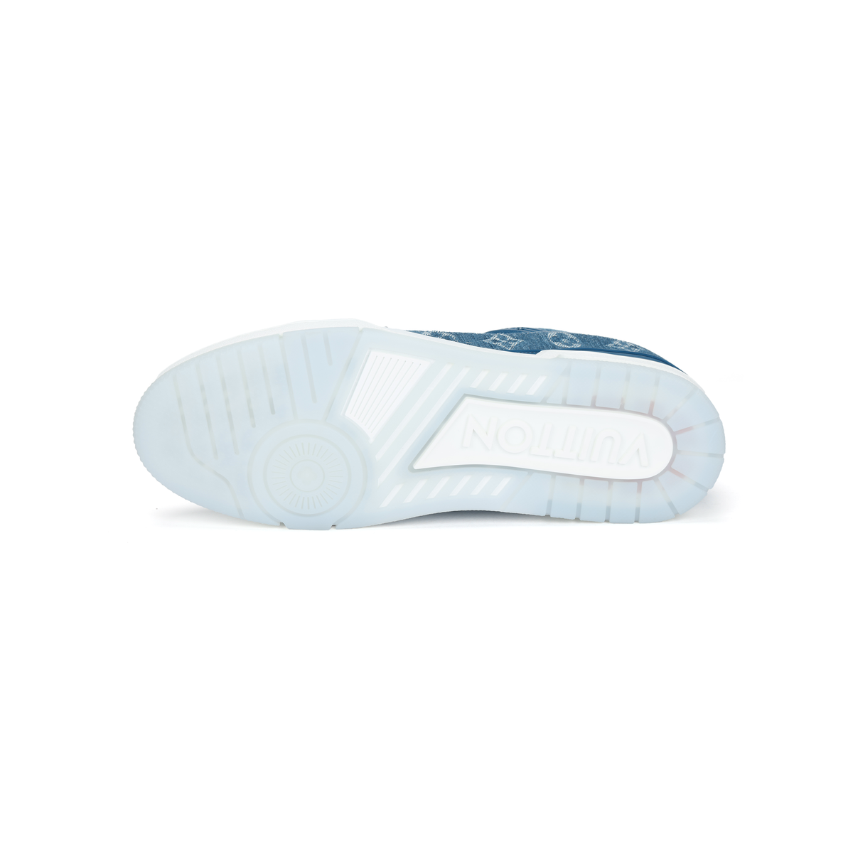LOUIS VUITTON Trainer Men's Blue Monogram Denim Sneakers