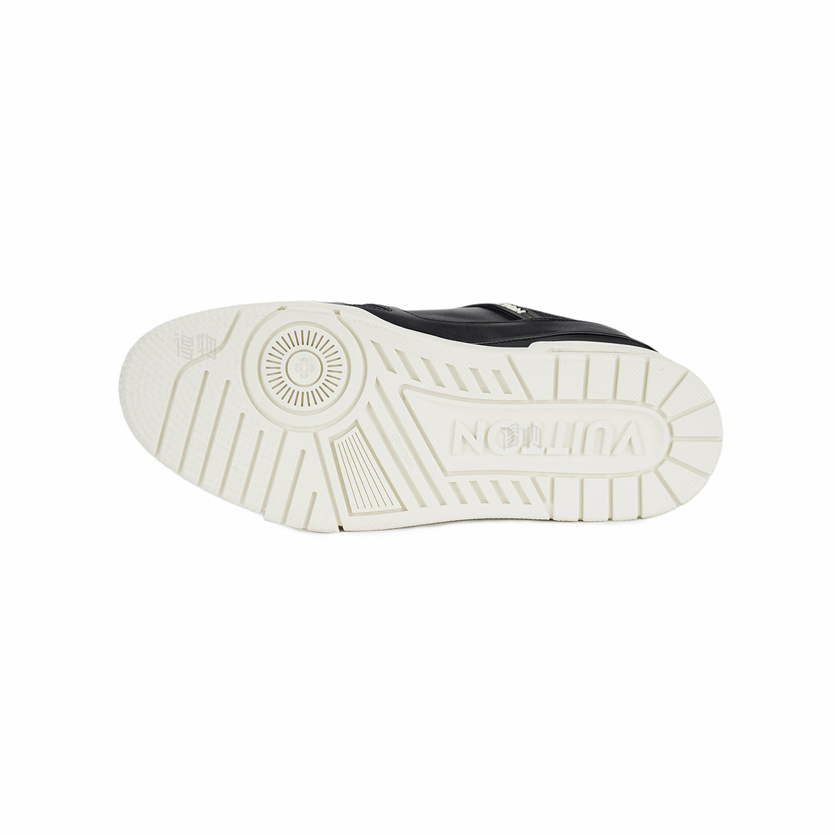 Louis Vuitton Trainer Men's Low-Top Leather Sneakers, Black