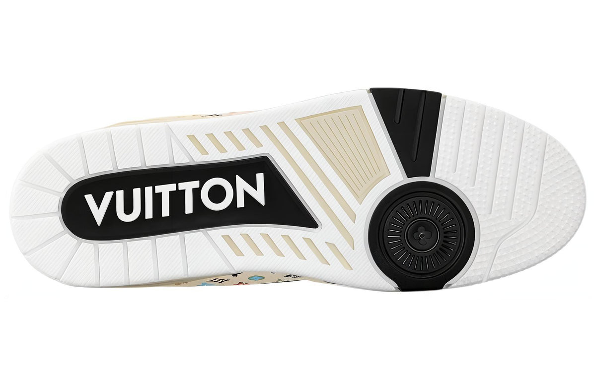 LOUIS VUITTON Trainer Tyler Unisex Cream Multicolor Monogram Sneakers