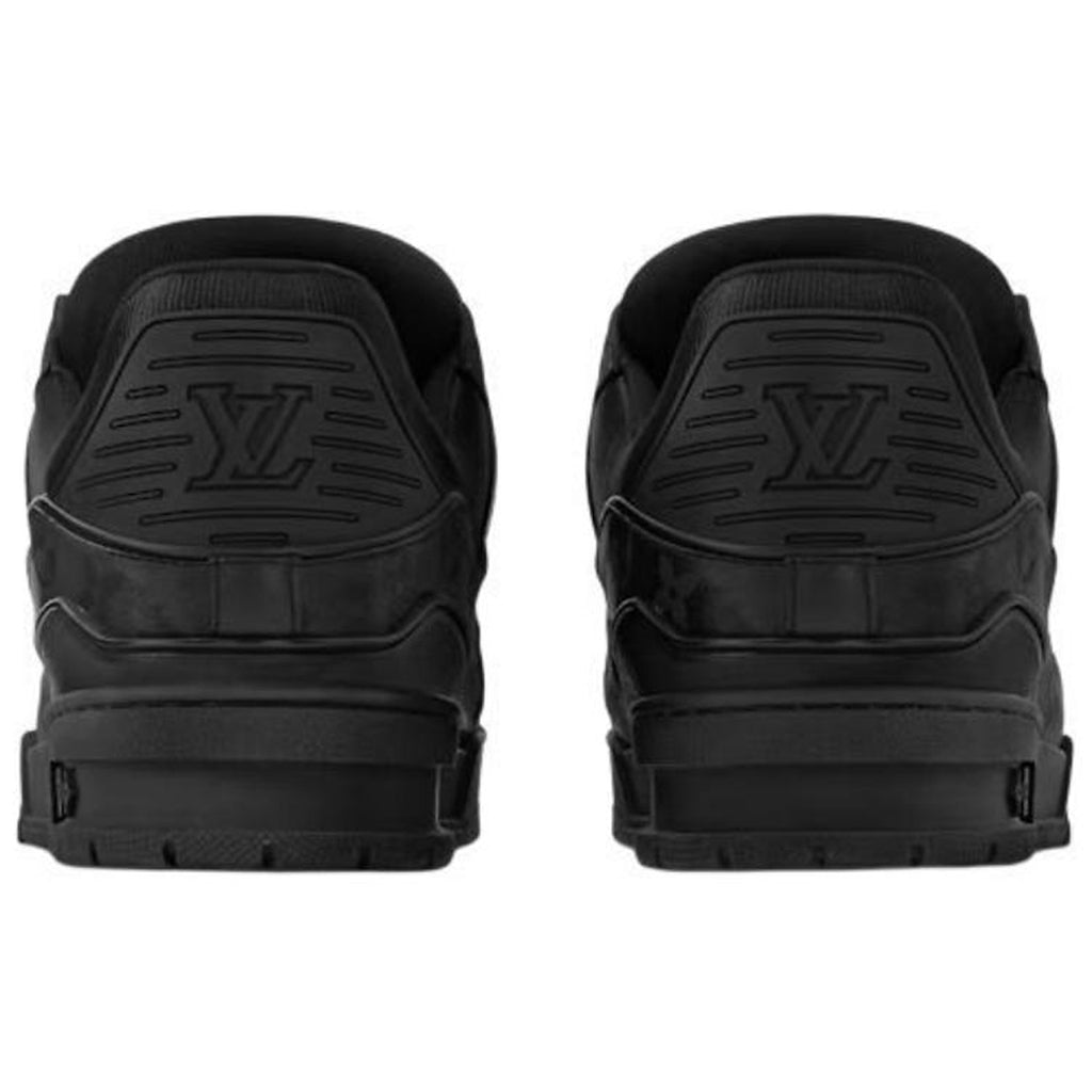 Louis Vuitton Trainer Men's Black Calfskin Low-Top Sneakers