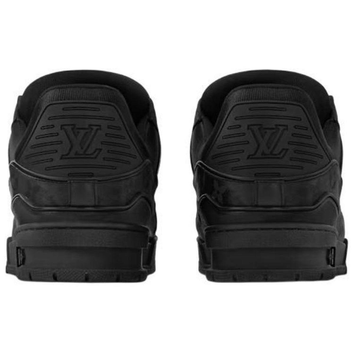 Louis Vuitton Trainer Men's Black Calfskin Low-Top Sneakers
