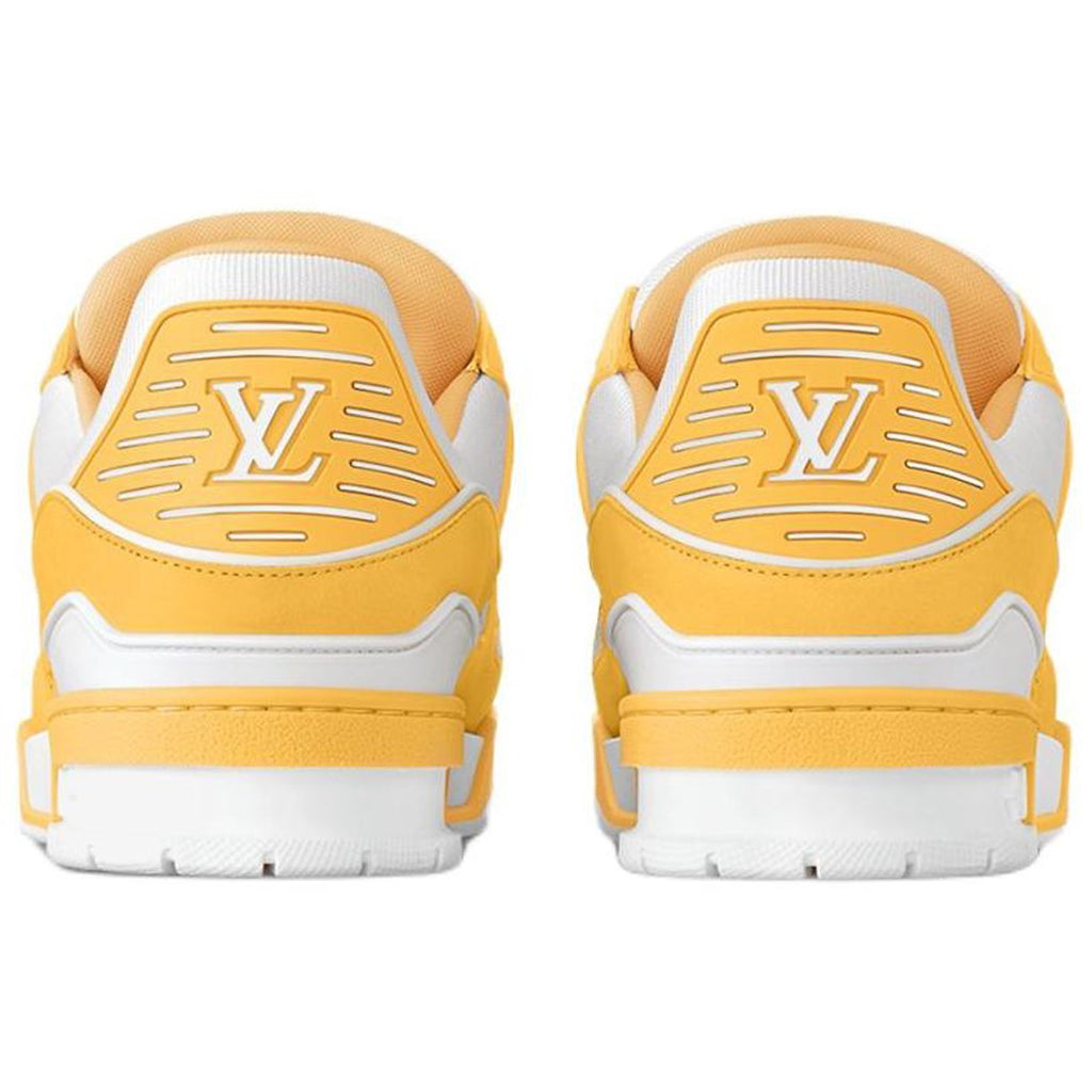 Louis Vuitton Trainer Men's Low-Top Sneakers, Yellow & White