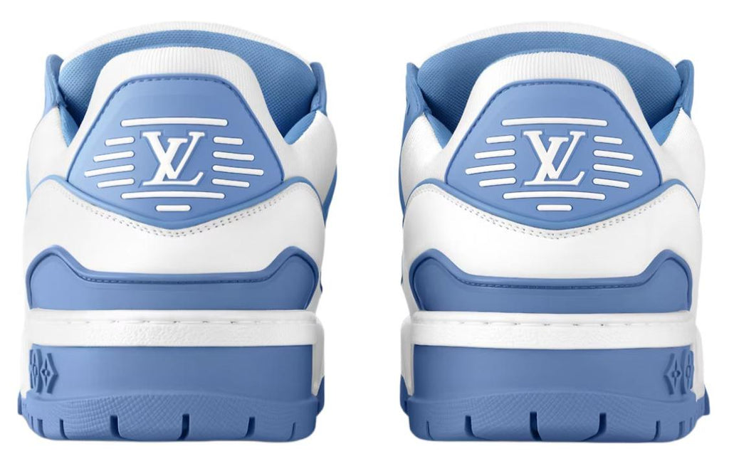 LOUIS VUITTON Trainer Maxi Unisex Blue & White Low-Top Sneakers
