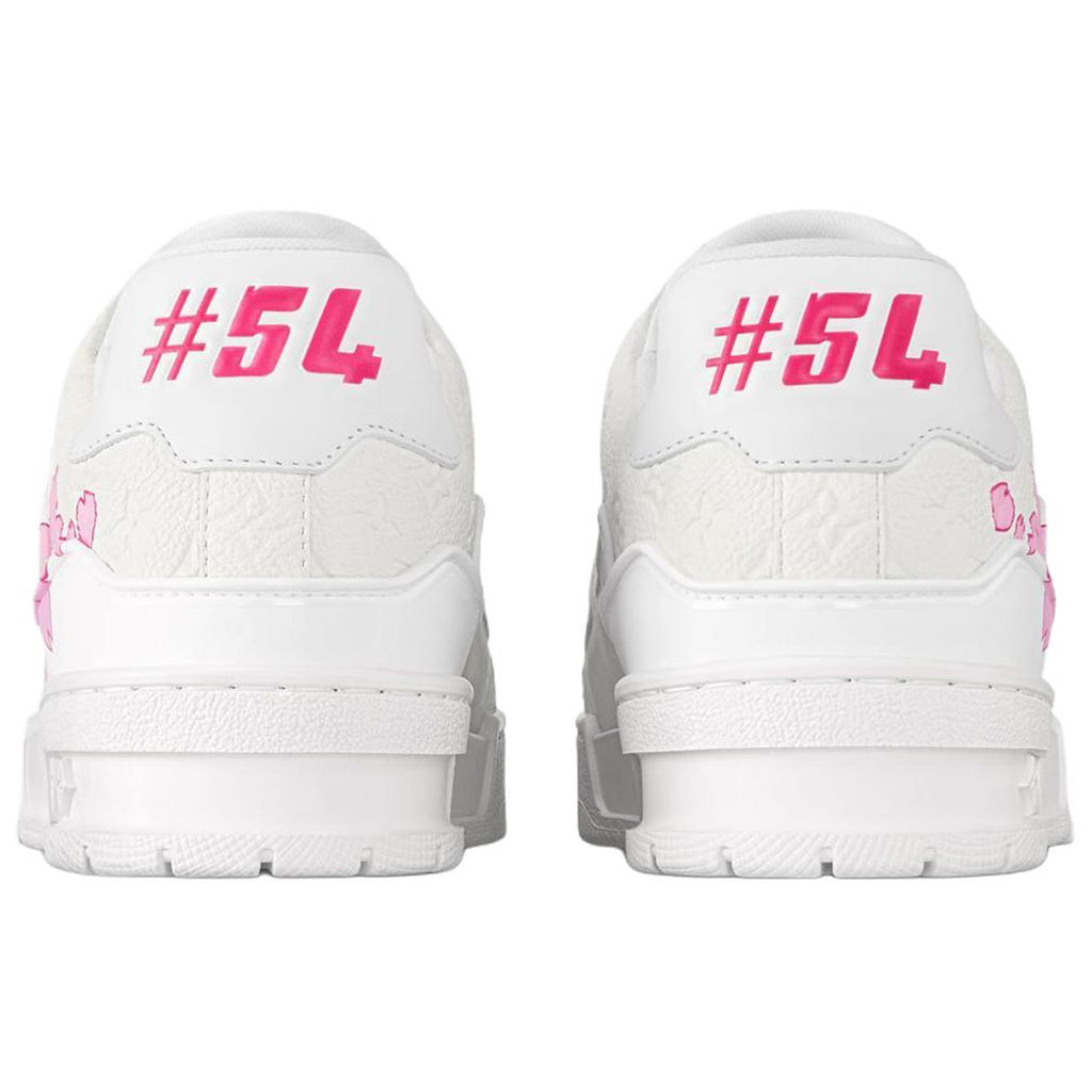 Louis Vuitton x Takashi Murakami Trainer Women's Sneakers, White & Pink
