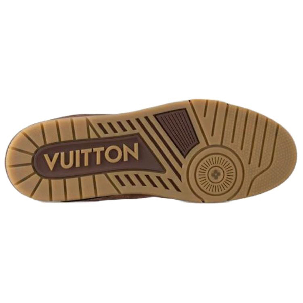 Louis Vuitton Trainer Unisex Damier Leather Sneakers, Brown
