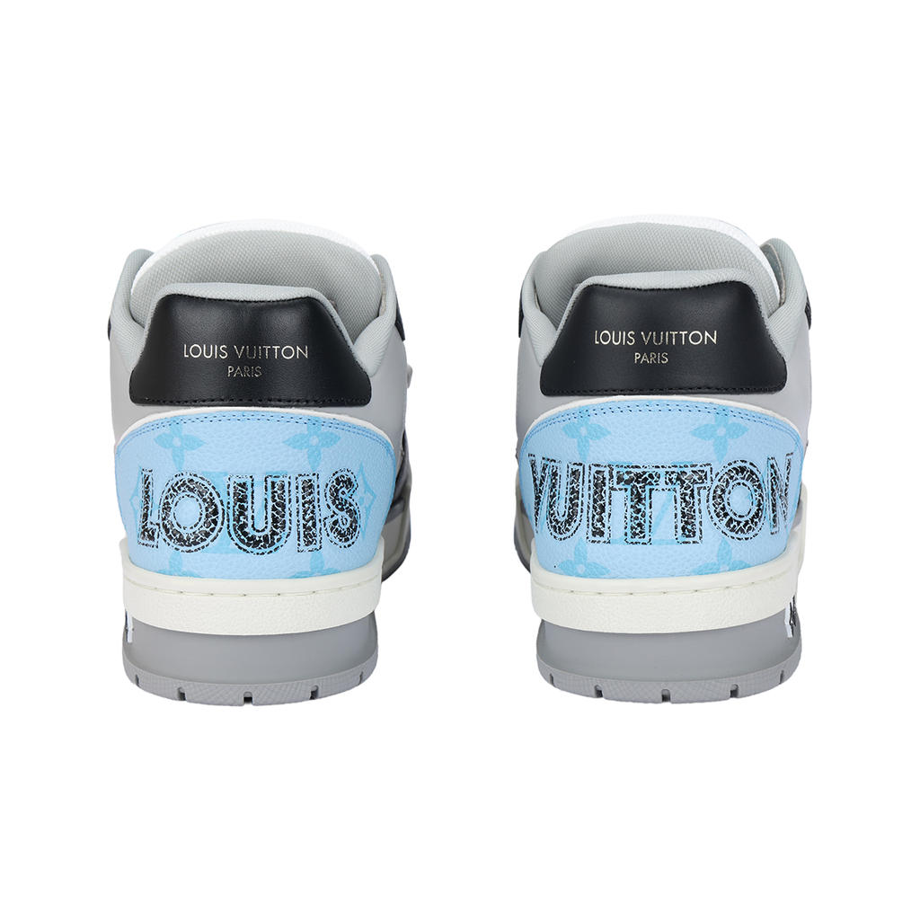 Louis Vuitton Trainer Men's Low-Top Sneakers, Ocean Blue
