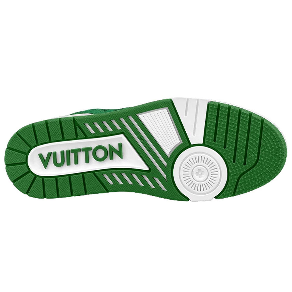 Louis Vuitton Trainer Men's Low-Top Sneakers, Green & White