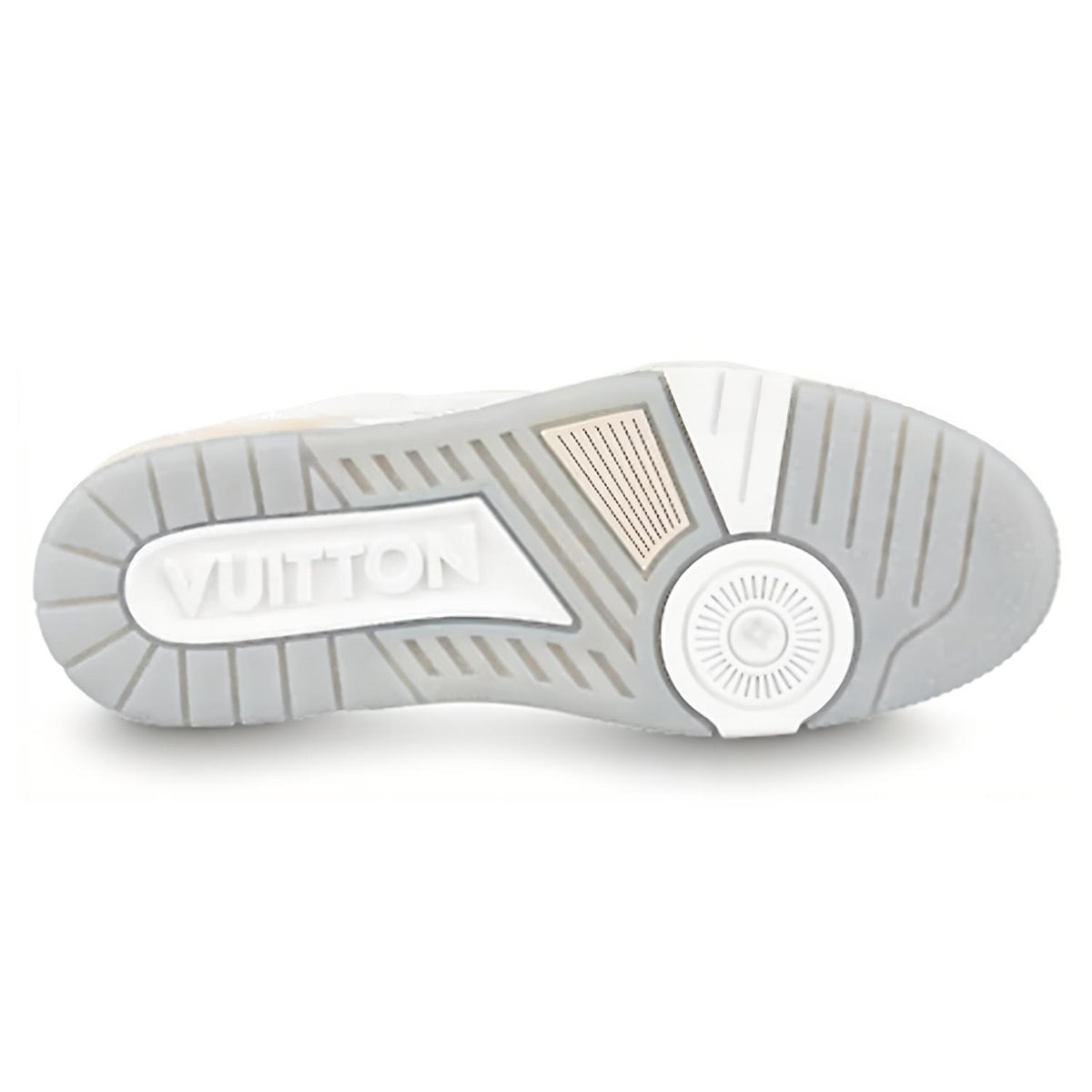 LV Trainer Unisex Low-Top Sneakers, White Leather