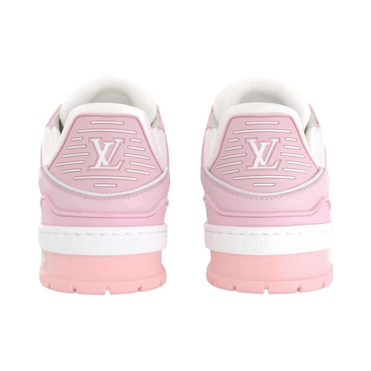 LV Trainer Unisex Low-Top Sneakers, Rose Pink & White