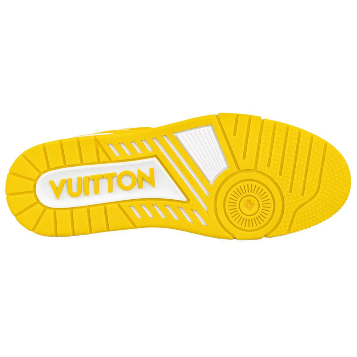 LOUIS VUITTON Trainer Men's Yellow & White Low-Top Sneakers