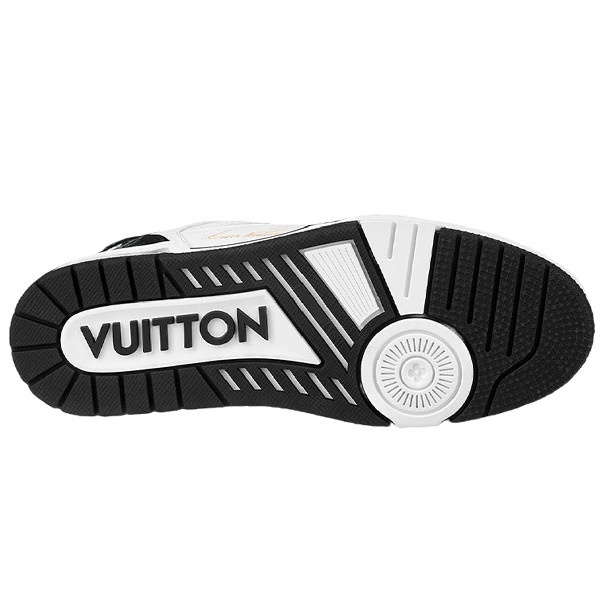 Louis Vuitton Trainer Unisex Low-Top Calfskin Sneakers, Black & White