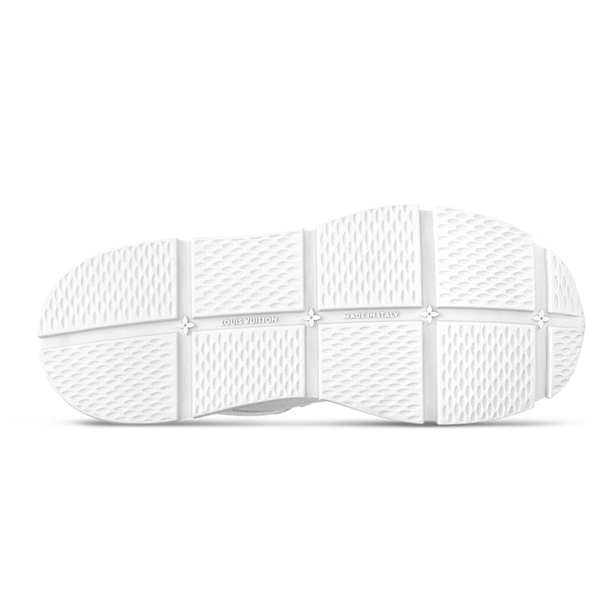 Louis Vuitton Classic Men's White Leather Sneakers with Navy Accents