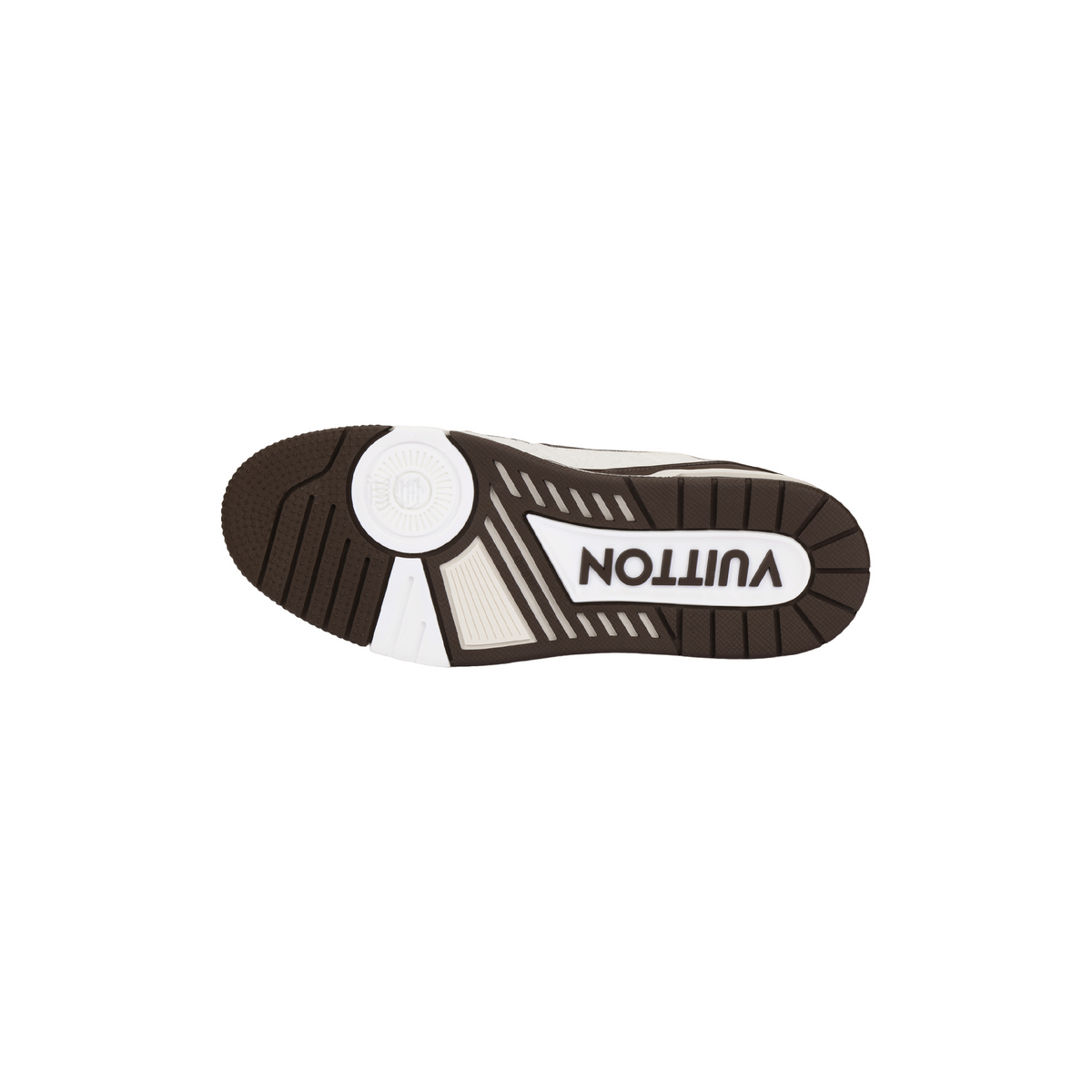 LOUIS VUITTON x Tyler Trainer Unisex Cream & Brown Sneakers