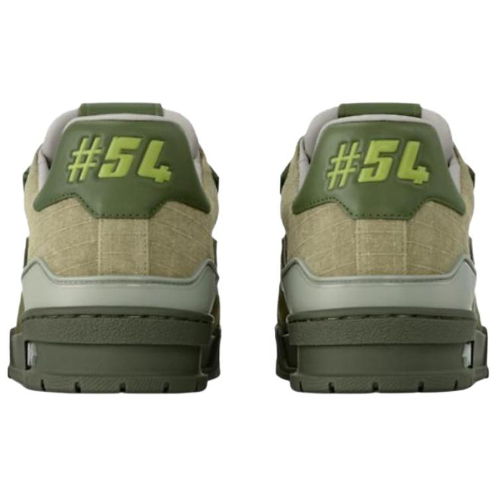 Louis Vuitton Trainer Men's Olive Green & Khaki Sneakers