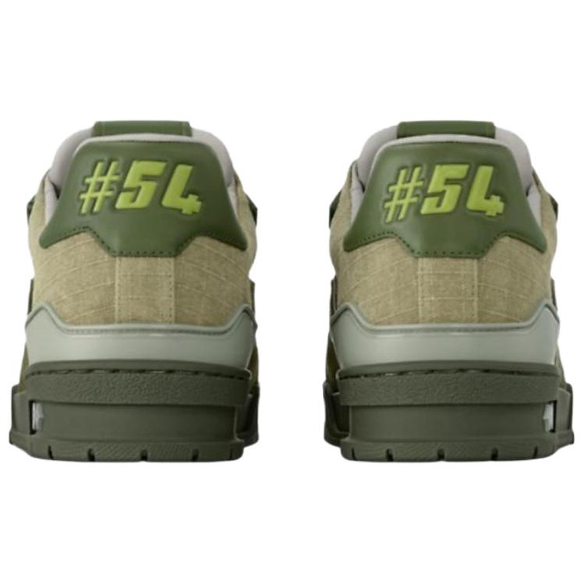 Louis Vuitton Trainer Men's Olive Green & Khaki Sneakers