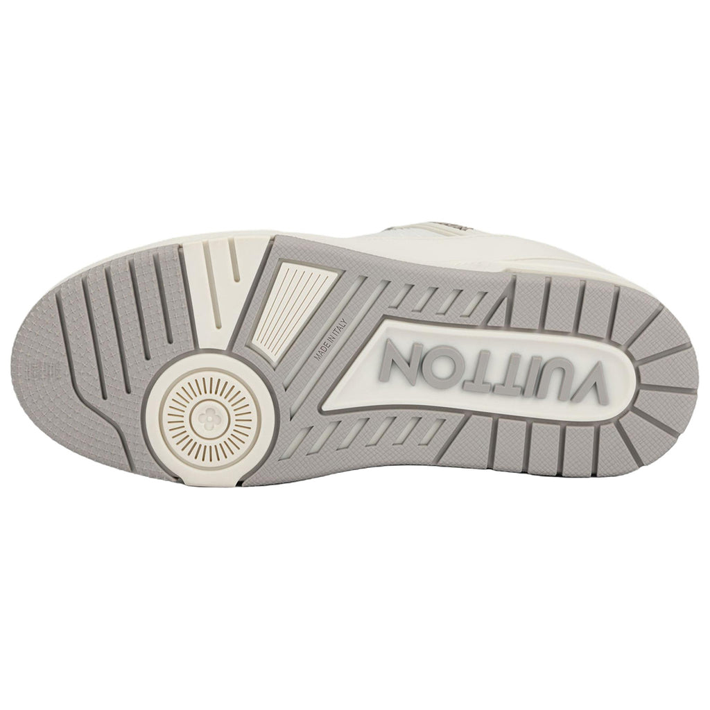 Louis Vuitton Trainer Men's Beige & Gray Low-Top Sneakers