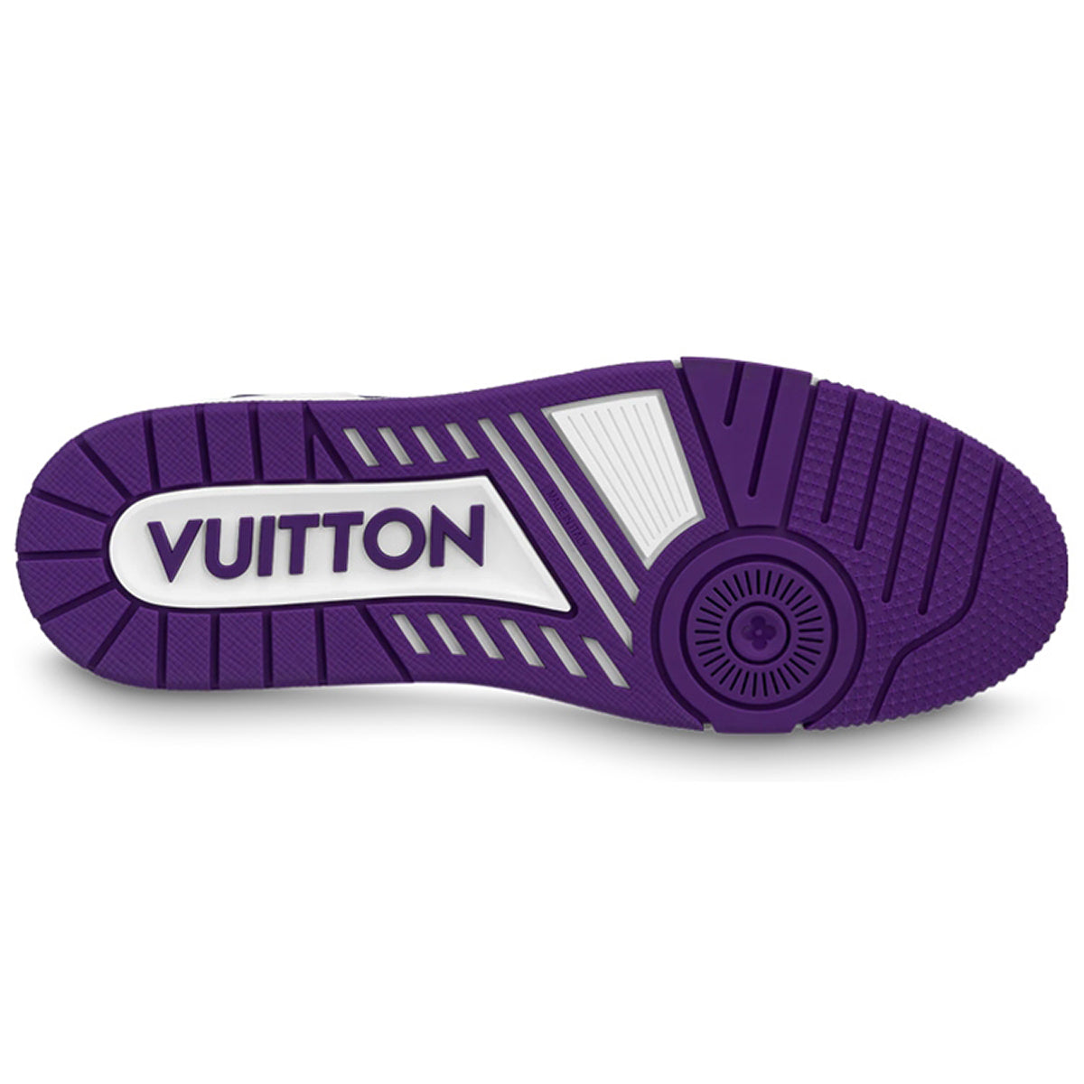 Louis Vuitton Trainer Unisex Low-Top Sneakers, White & Purple