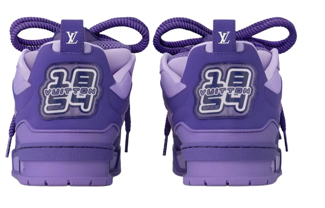 LOUIS VUITTON Skate Men's Purple Low-Top Sneakers