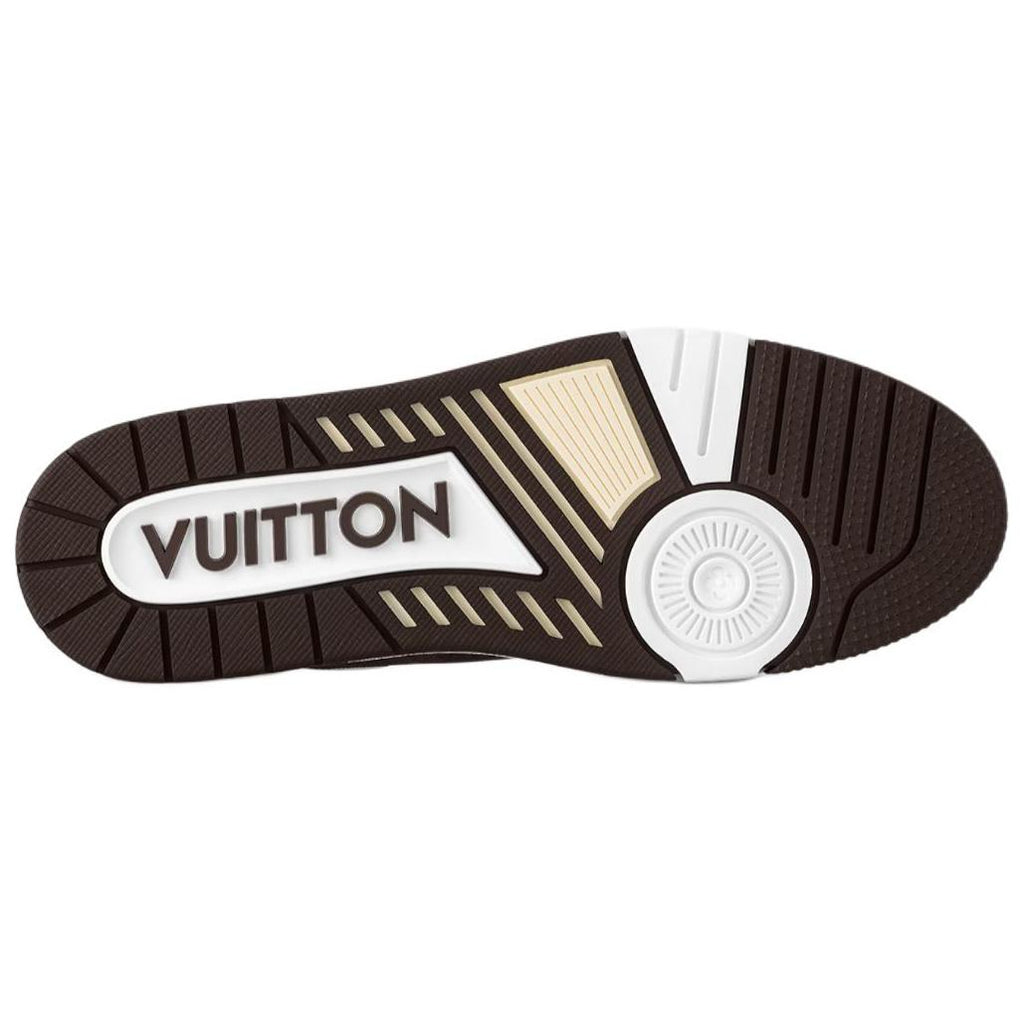 LOUIS VUITTON Trainer Unisex Brown & White Checkerboard Sneakers