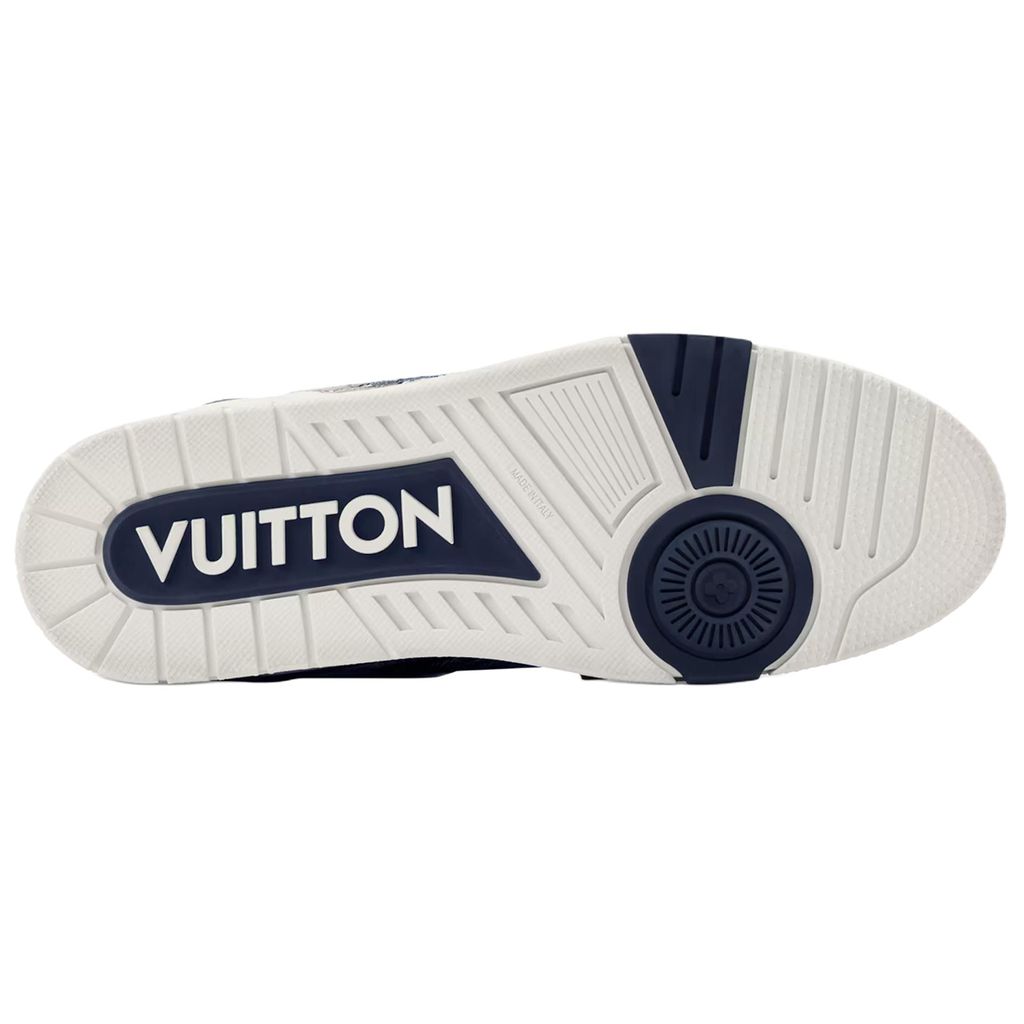 Louis Vuitton Trainer Unisex Blue Denim & Leather Sneakers