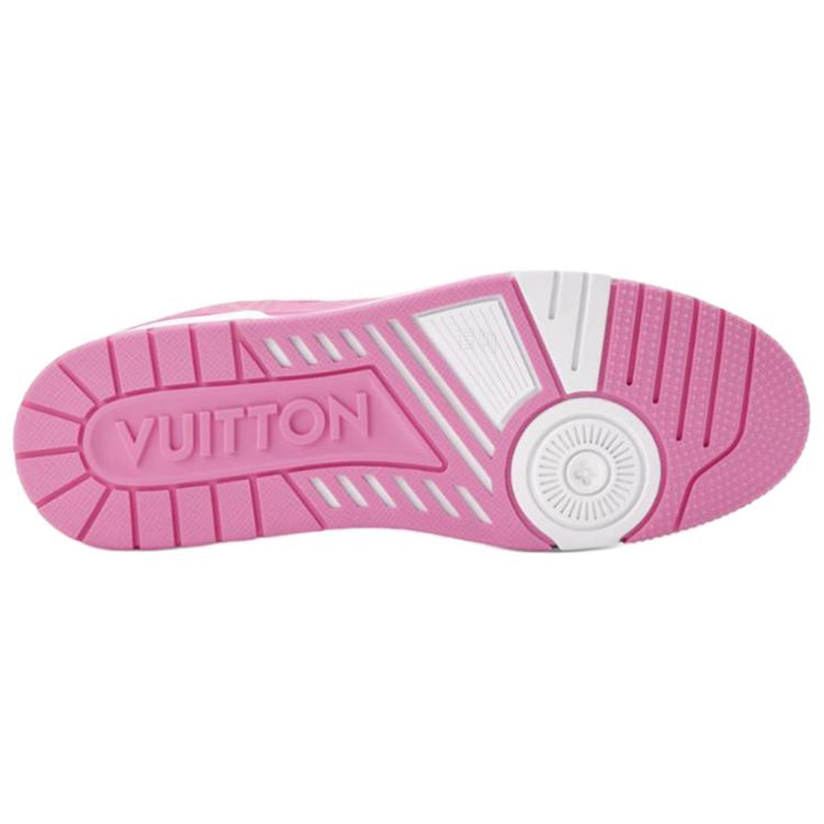 Louis Vuitton Trainer Men's Rose Pink & White Calfskin Sneakers