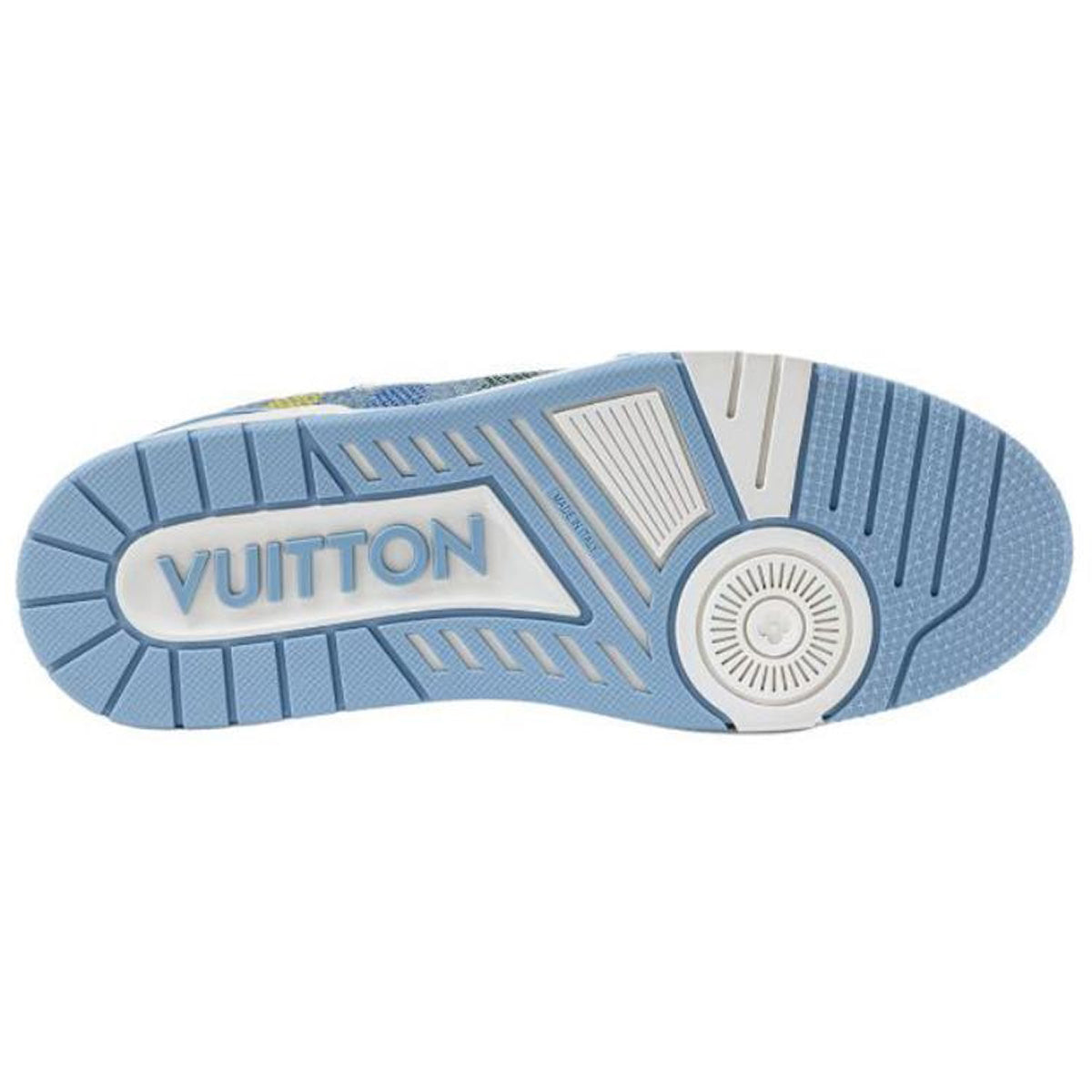 Louis Vuitton Trainer Unisex Blue Denim Sneakers, Multicolor