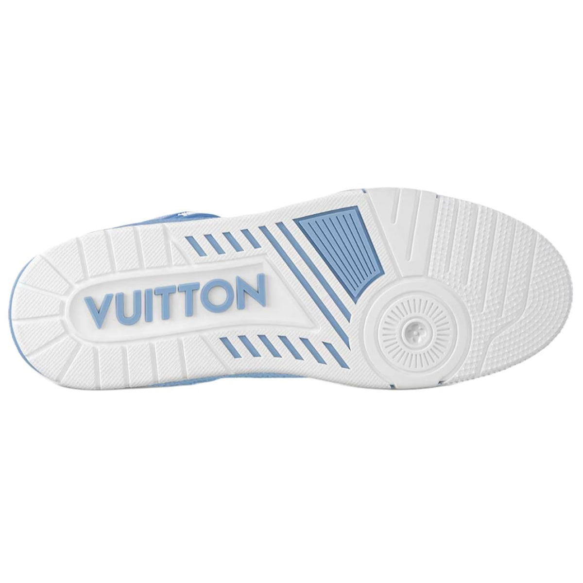 Louis Vuitton Trainer Unisex Low-Top Sneakers, Light Blue